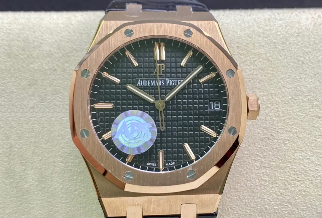 Audemars Piguet Royal Oak 15500OR.OO.D002CR.01 APS Factory 1:1 Best Edition Replica Watch Leather Strap